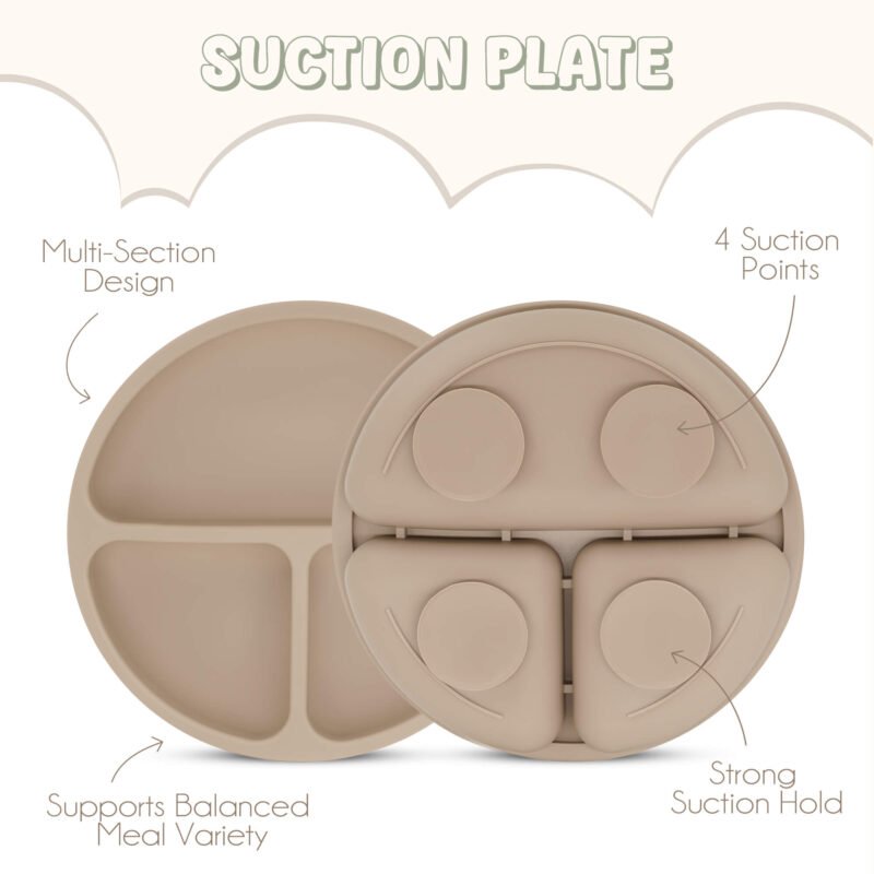 100% silicone baby plate Silicone baby plate