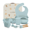 100% Premium Silicone Baby Gift Set Blue